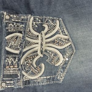 Stylish Blue Embroidered Women's Jeans